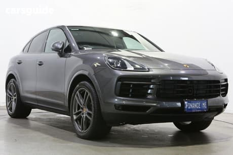 Grey 2022 Porsche Cayenne Coupe Platinum Edition