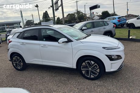 White 2022 Hyundai Kona Wagon Elite Electric Std Range