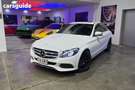 White 2018 Mercedes-Benz C200 Sedan