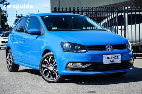 Blue 2016 Volkswagen Polo Hatchback 66 Tsi Trendline