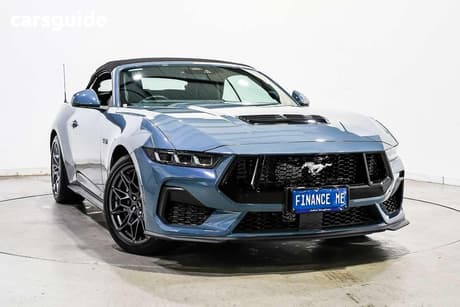 Blue 2024 Ford Mustang Convertible Gt 5.0 V8