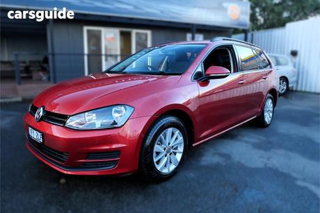 Red 2016 Volkswagen Golf Wagon 92 Tsi Trendline