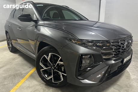 Grey 2024 Hyundai Tucson Wagon Premium N Line Hybrid (Awd)