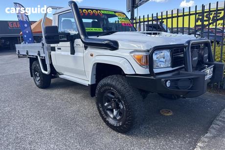 White 2021 Toyota Landcruiser Cab Chassis Gxl