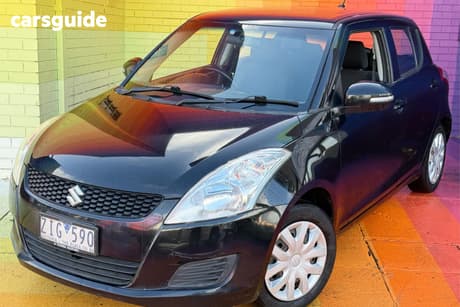 Black 2012 Suzuki Swift Hatchback Gl