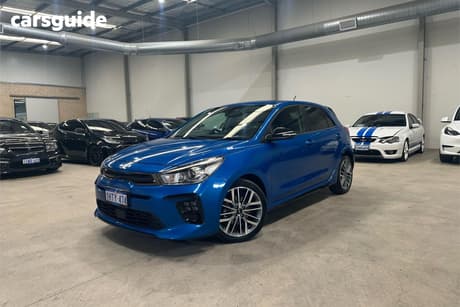 Blue 2023 Kia RIO Hatchback Gt-Line