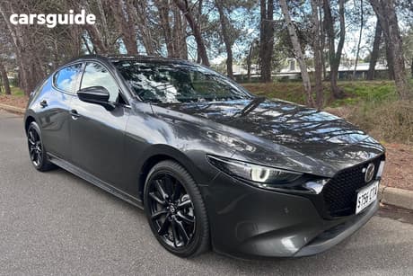 Grey 2022 Mazda 3 Hatchback G25 Astina