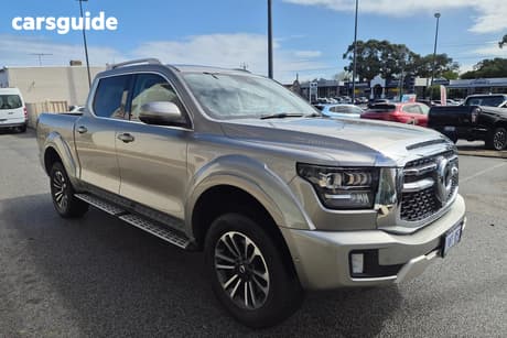 Silver 2024 GWM Cannon Alpha Dual Cab Utility Ultra Hybrid (4X4)