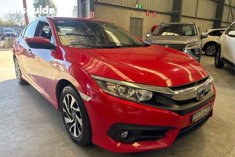 Red 2018 Honda Civic Sedan Vti-S