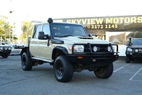 Beige 2021 Toyota Landcruiser Double Cab Chassis Gxl