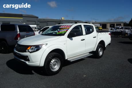 White 2016 Mitsubishi Triton Dual Cab Utility Glx (4X4)