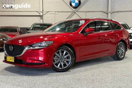 Red 2021 Mazda 6 Wagon Sport