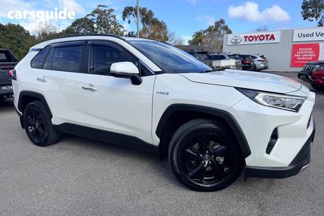 White 2019 Toyota RAV4 Wagon Cruiser Awd Hybrid