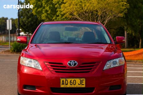 Red 2007 Toyota Camry Sedan Altise