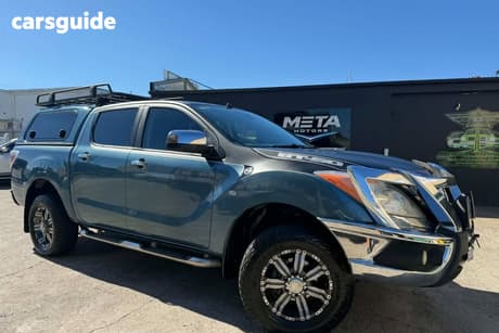 Blue 2013 Mazda BT-50 Dual Cab Utility Gt (4X4)