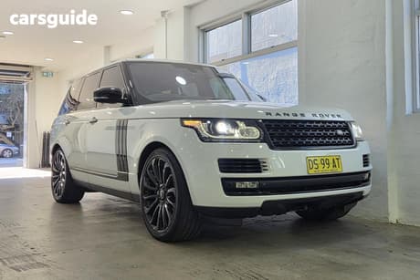 White 2015 Land Rover Range Rover SUV V8SC AUTOBIOGRAPHY 4X4