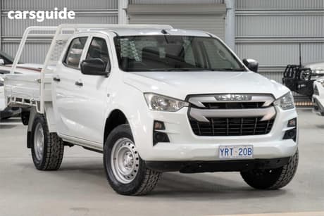 White 2020 Isuzu D-MAX Crew Cab Chassis Sx (4X4)