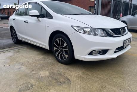 White 2014 Honda Civic Sedan Vti-L