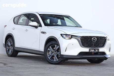 White 2025 Mazda CX-60 Wagon G40E Touring Hybrid