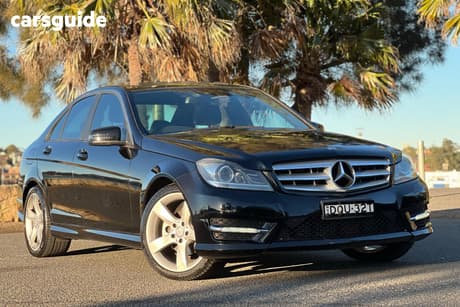 Black 2014 Mercedes-Benz 200 Sedan W204 MY14