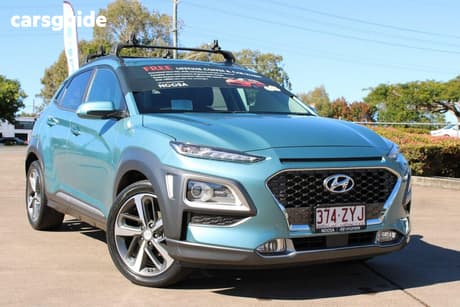 Blue 2020 Hyundai Kona Wagon Highlander S.Roof (Fwd)
