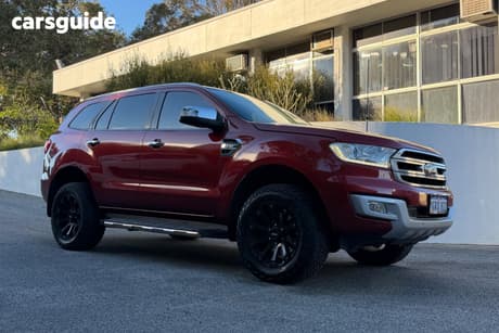 Orange 2017 Ford Everest SUV TITANIUM (4WD) (5 YR) UA MY18
