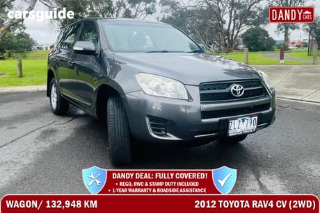 Grey 2012 Toyota RAV4 Wagon Cv (2Wd)