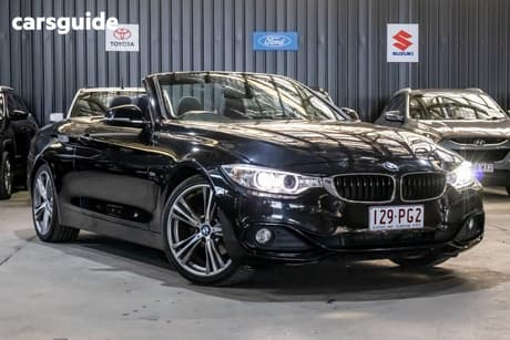 Black 2016 BMW 4 Convertible 20I SPORT LINE F33 MY16.5