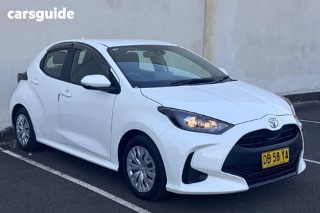White 2021 Toyota Yaris Hatchback Ascent Sport