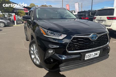 Black 2021 Toyota Kluger Wagon Grande Hybrid Awd