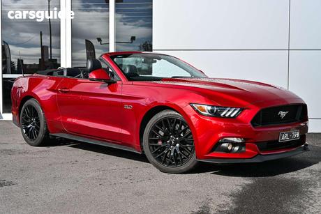 Red 2017 Ford Mustang Convertible Gt 5.0 V8