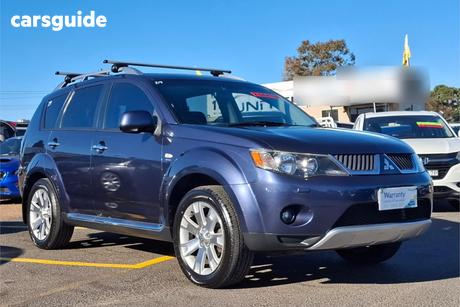 Blue 2008 Mitsubishi Outlander Wagon Vr-X Luxury (7 Seat)