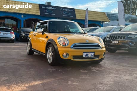 Yellow 2009 Mini Cooper Hatchback