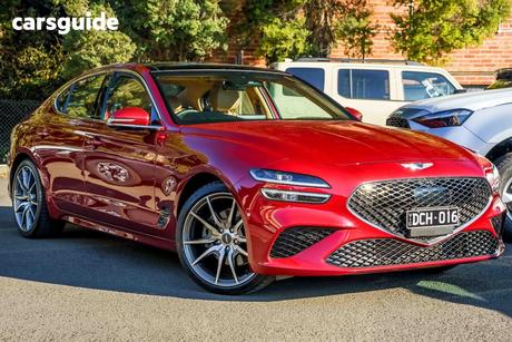 Red 2022 Genesis G70 Sedan 2.0T