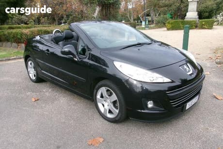 Black 2012 Peugeot 207 Cabriolet Cc 1.6