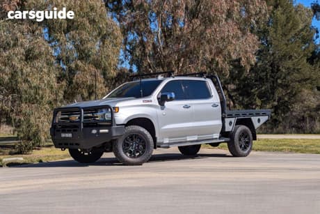 Silver 2022 Chevrolet Silverado Crew Cab Pickup 1500 Ltz Premium Tech Pack