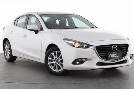 White 2018 Mazda 3 Sedan Touring