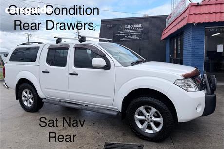 White 2014 Nissan Navara Dual Cab Pick-up St (4X4)