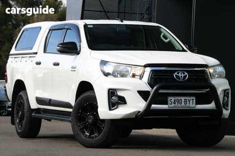 White 2018 Toyota Hilux Dual Cab Utility Sr5 Hi-Rider