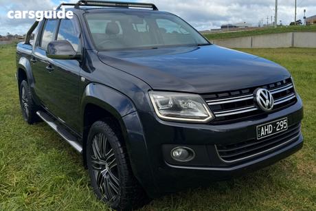 Blue 2015 Volkswagen Amarok Dual Cab Utility Tdi420 Highline (4X4)