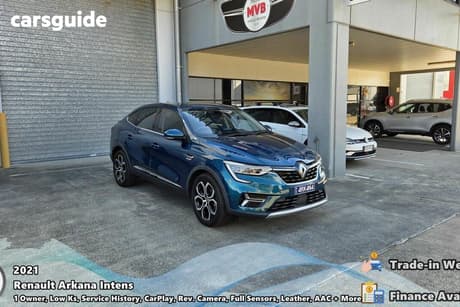 Blue 2021 Renault Arkana Coupe Intens