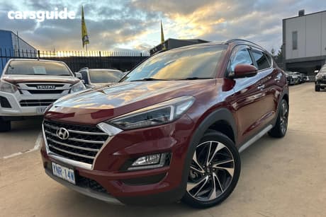 Red 2019 Hyundai Tucson Wagon Highlander (Awd) Black Int