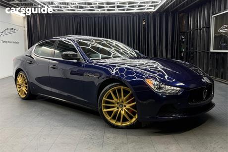 Blue 2017 Maserati Ghibli Sedan