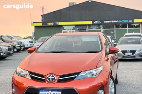 Orange 2014 Toyota Corolla Hatchback Ascent Sport