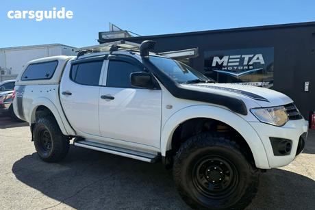 White 2013 Mitsubishi Triton Double Cab Utility Glx (4X4)