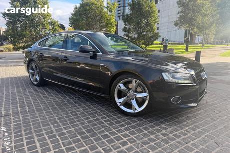 Black 2010 Audi A5 Hatchback Sportback 3.0 Tdi Quattro