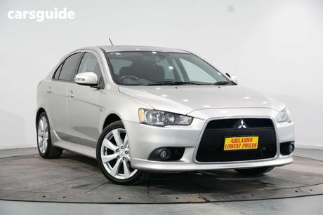 Silver 2014 Mitsubishi Lancer Hatchback Gsr Sportback
