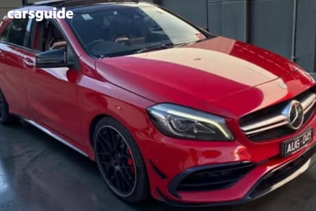 Red 2017 Mercedes-Benz A45 Hatchback Amg