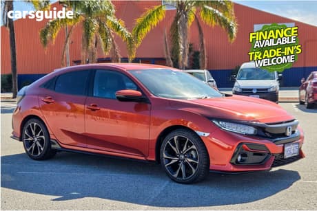 Orange 2020 Honda Civic Hatchback Rs