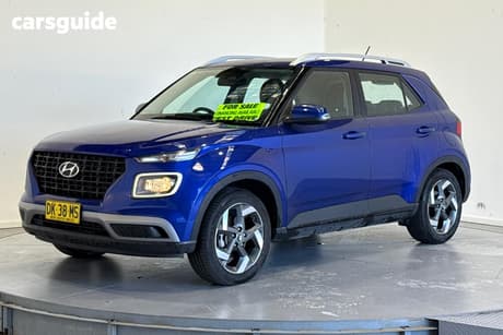 Blue 2024 Hyundai Venue Wagon Active